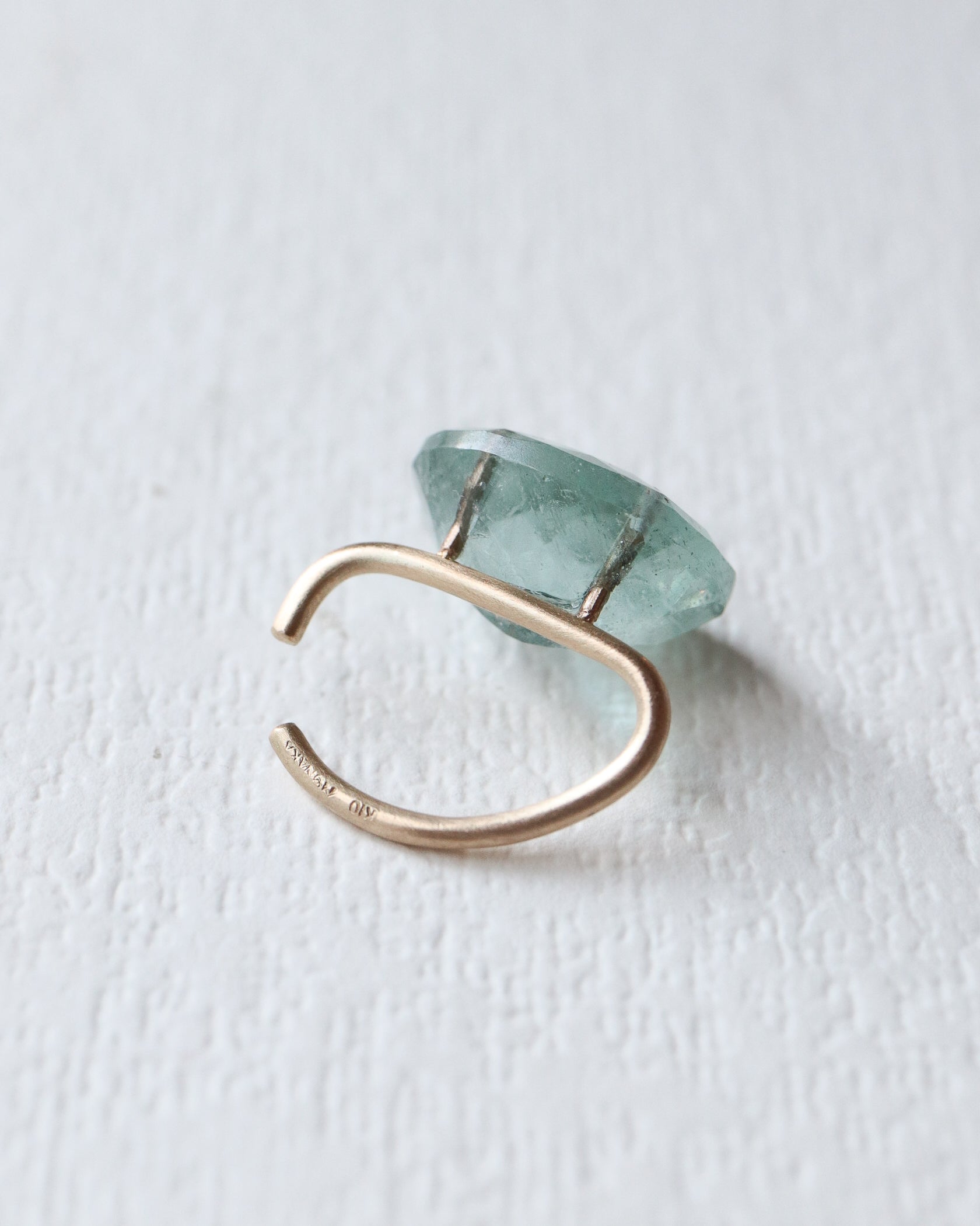 Stone Ear Cuff - Aquamarine -