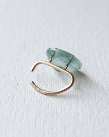 Stone Ear Cuff - Aquamarine -