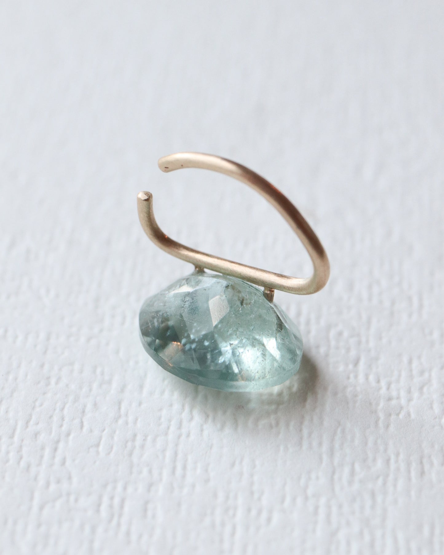 Stone Ear Cuff - Aquamarine -