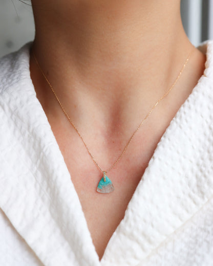 Hibiki Stone Necklace - Amazonite -