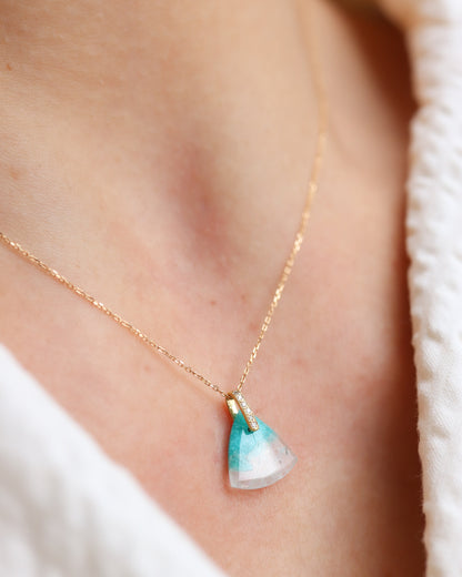 Hibiki Stone Necklace - Amazonite -