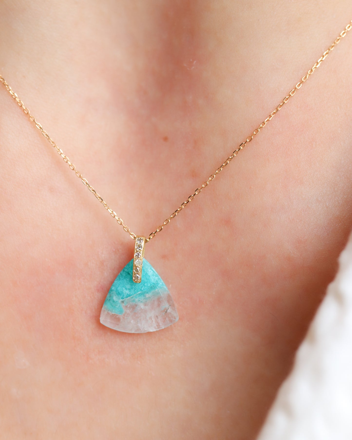 Hibiki Stone Necklace - Amazonite -