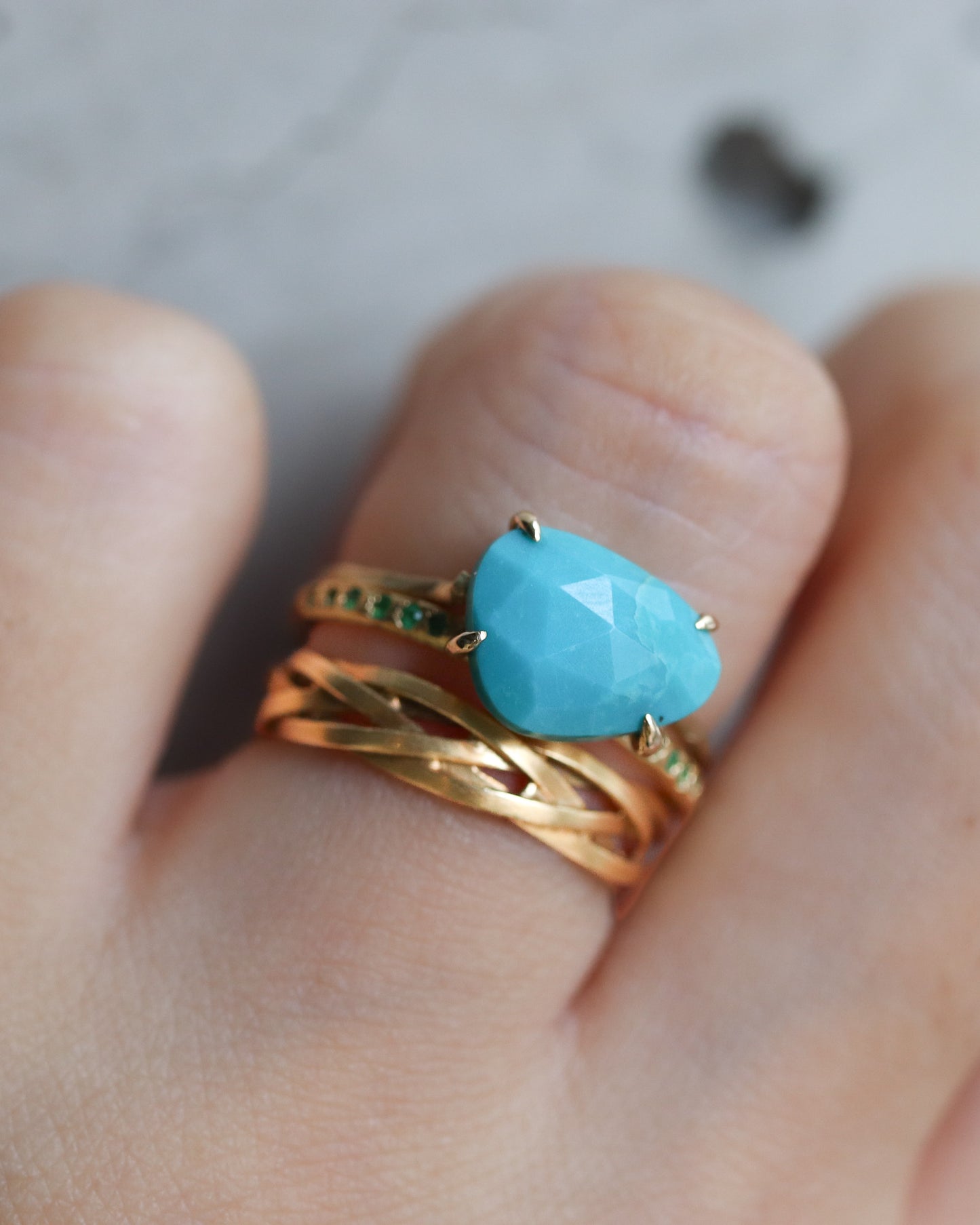 Flat Ring - Turquoise -