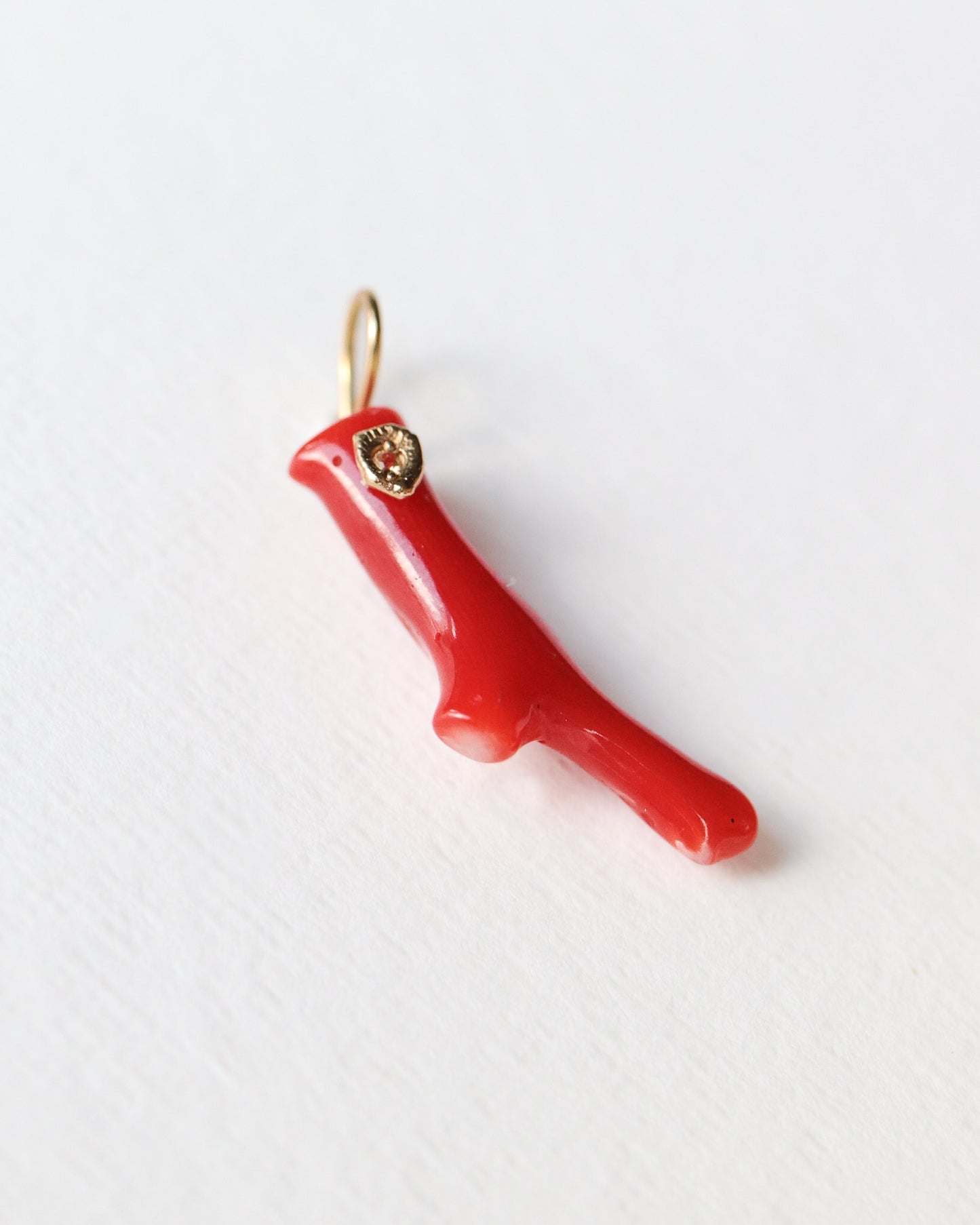 Flat Necklace - Coral -