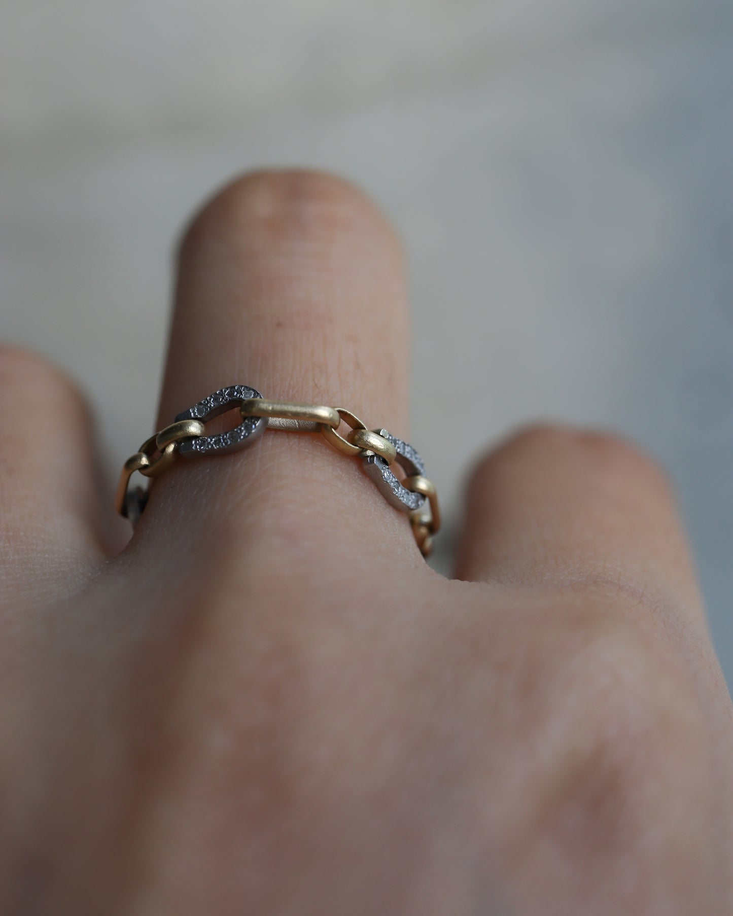 Bond Ring - K18YG×PT900-