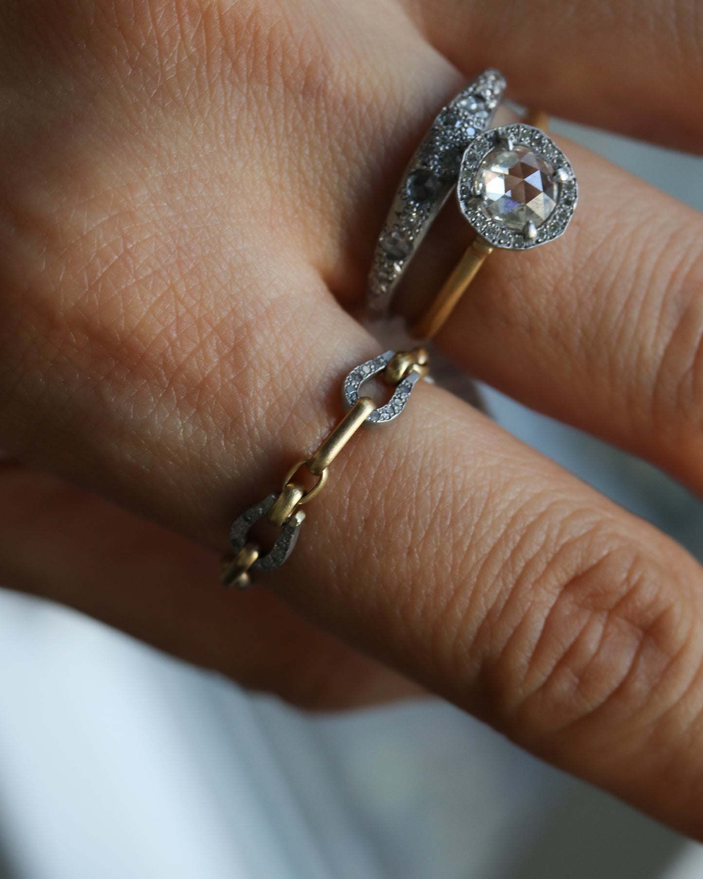 Bond Ring - K18YG×PT900-