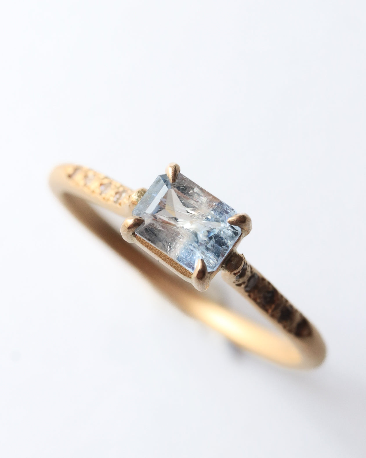 Prong Ring  - Benitoite -