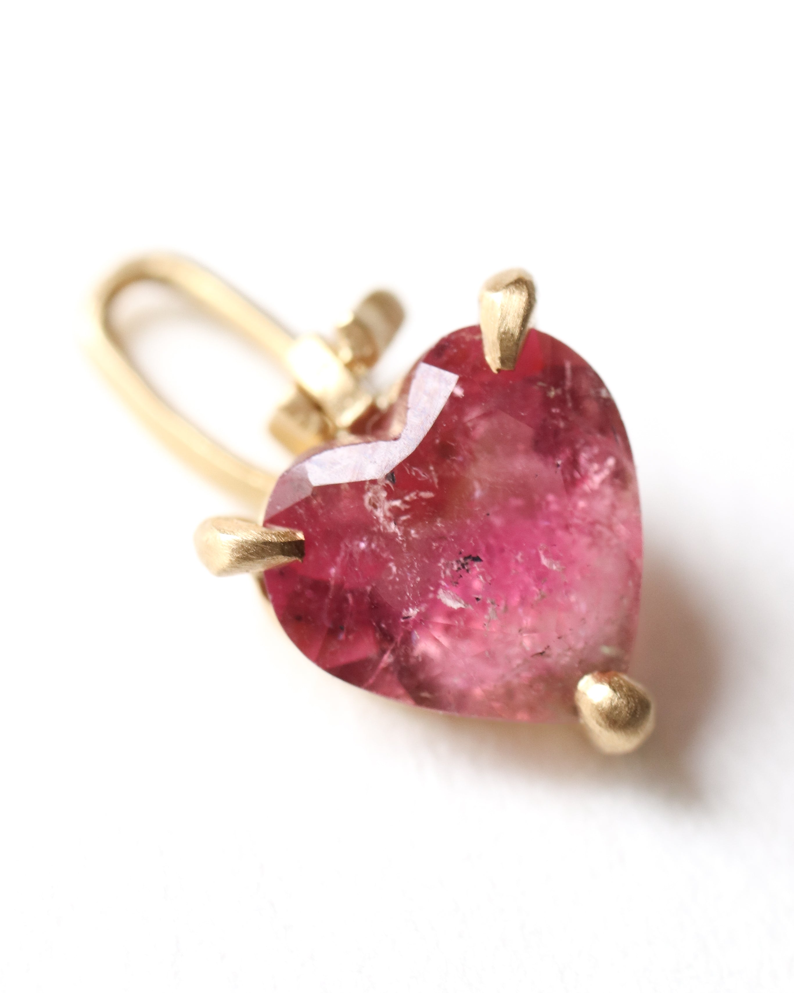 Horse Shoe Prong Necklace - Tourmaline -