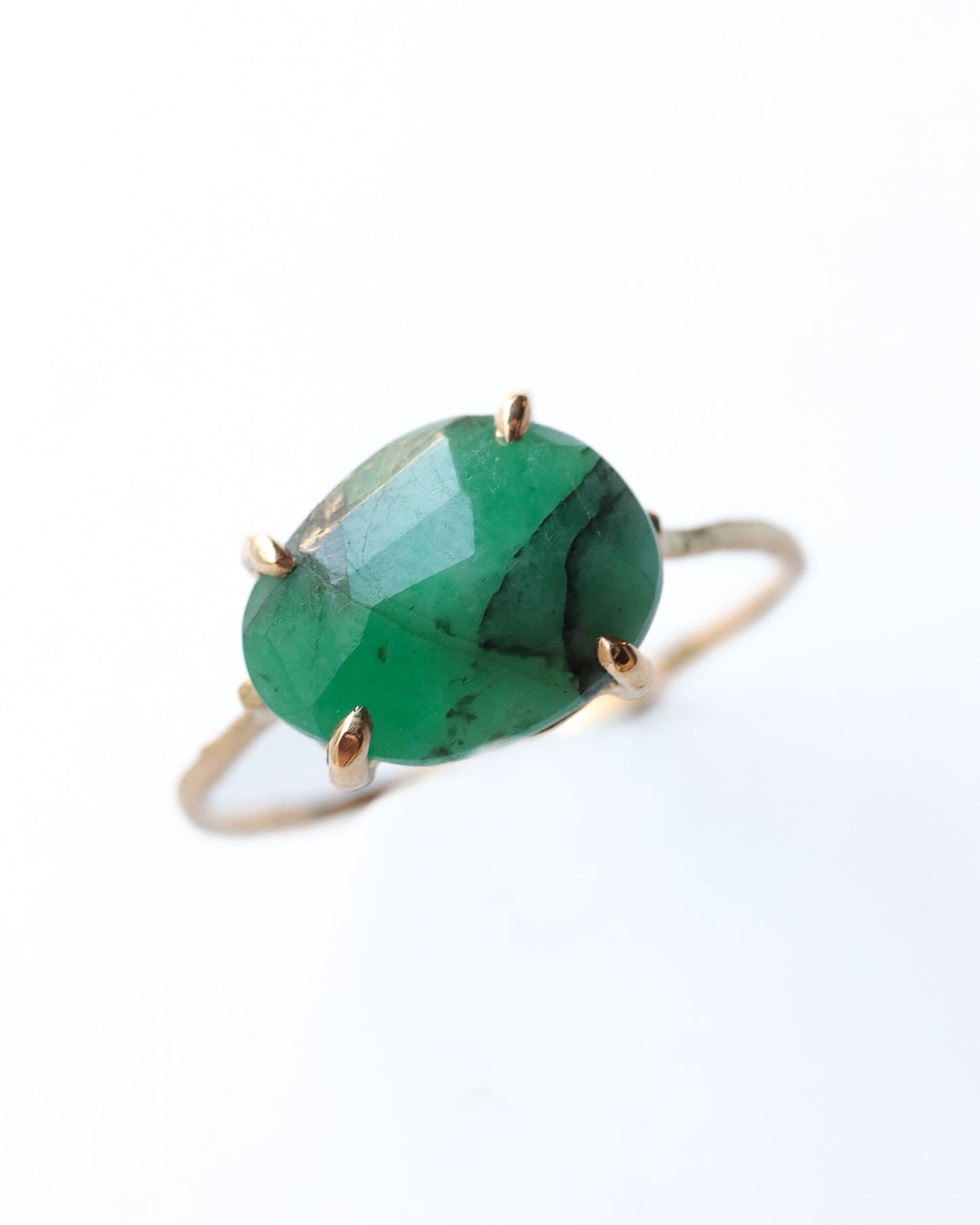 Flat Ring - Emerald -