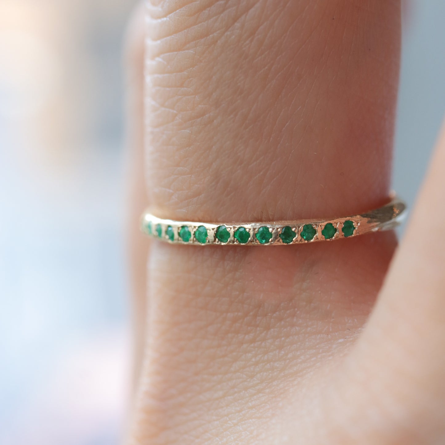 Hibiki Ring  - Emerald -