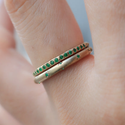 Hibiki Ring  - Emerald -