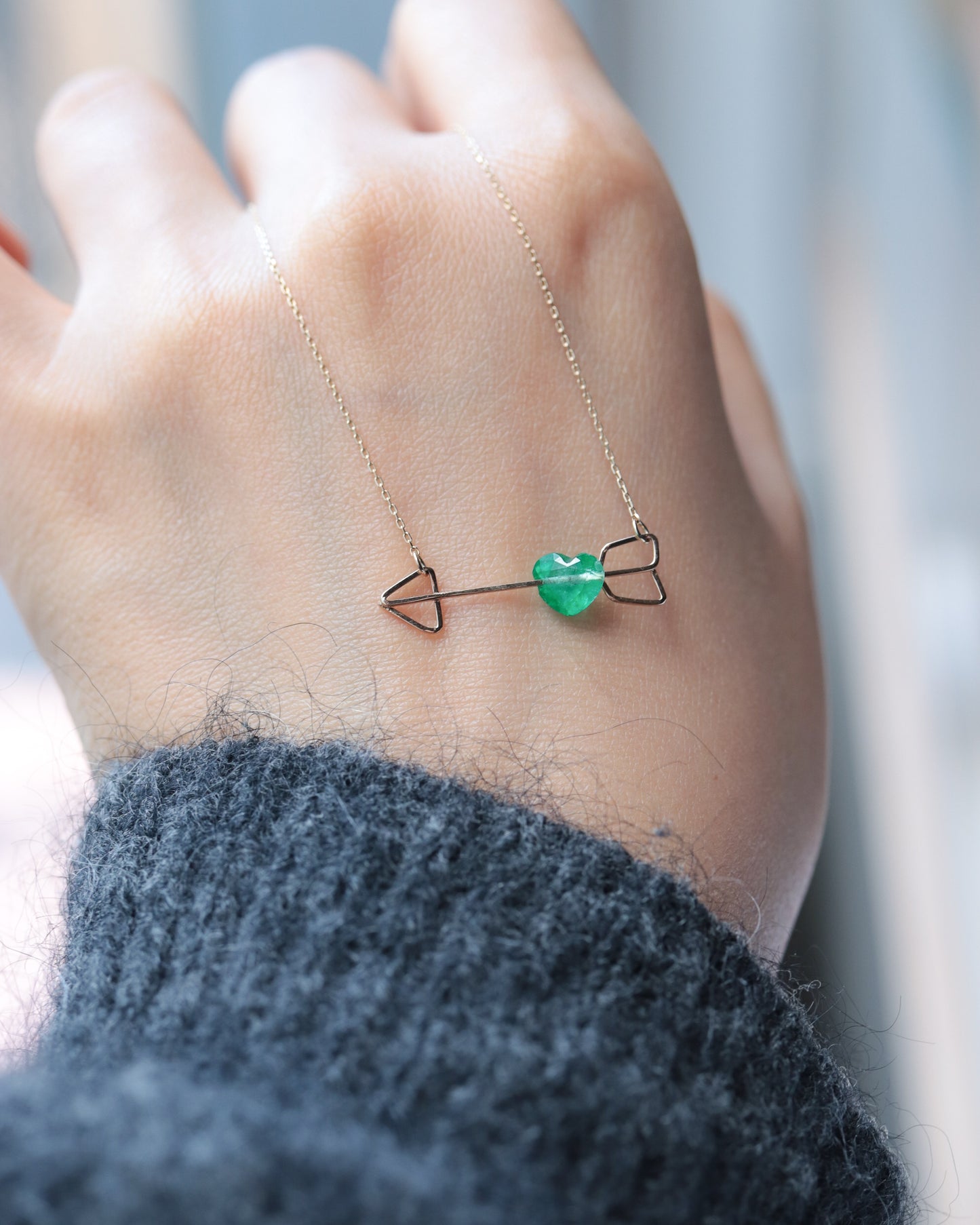 Zukyun Necklace - Emerald -