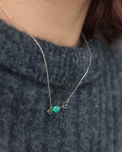 Zukyun Necklace - Emerald -