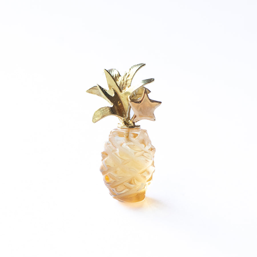 Pineapple Stud Pierced Earring - Citrine -