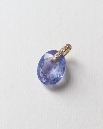 Hibiki Stone Necklace - Tanzanite / Diamond -