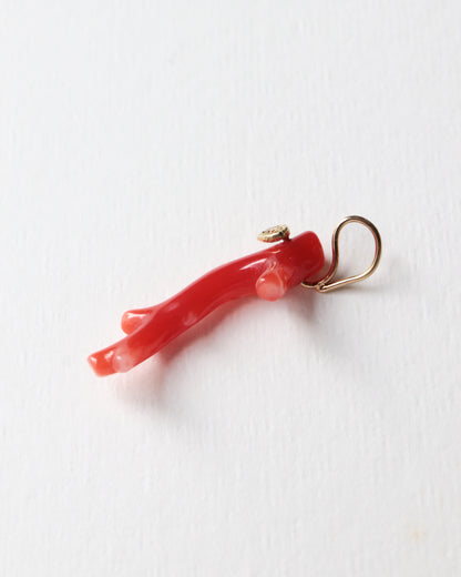 Flat Necklace - Coral -
