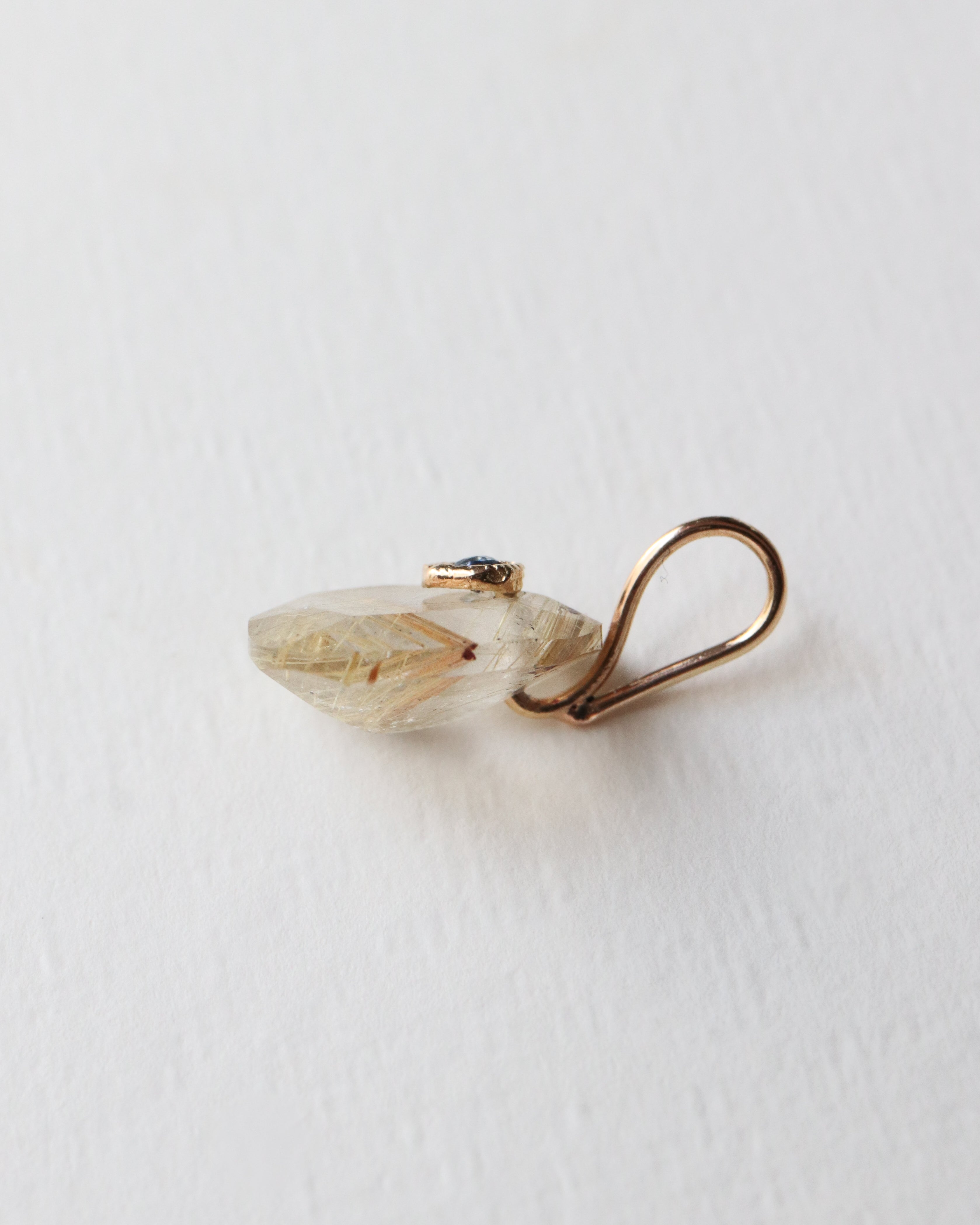 Flat Necklace - Golden Rutilated Quartz - – MONAKA jewellery