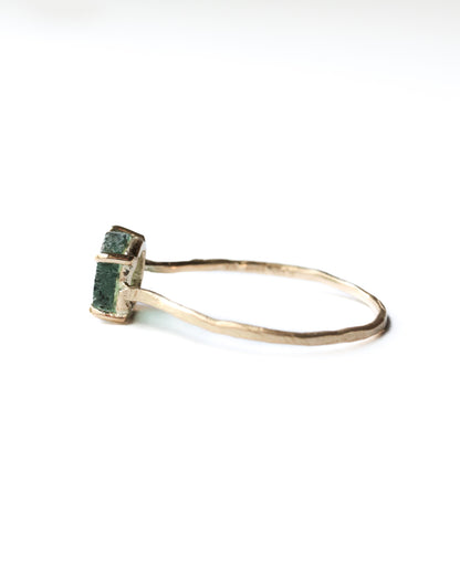 【1/18 sat.12:00〜 NEW IN】Prong Ring - Trapiche Emerald -