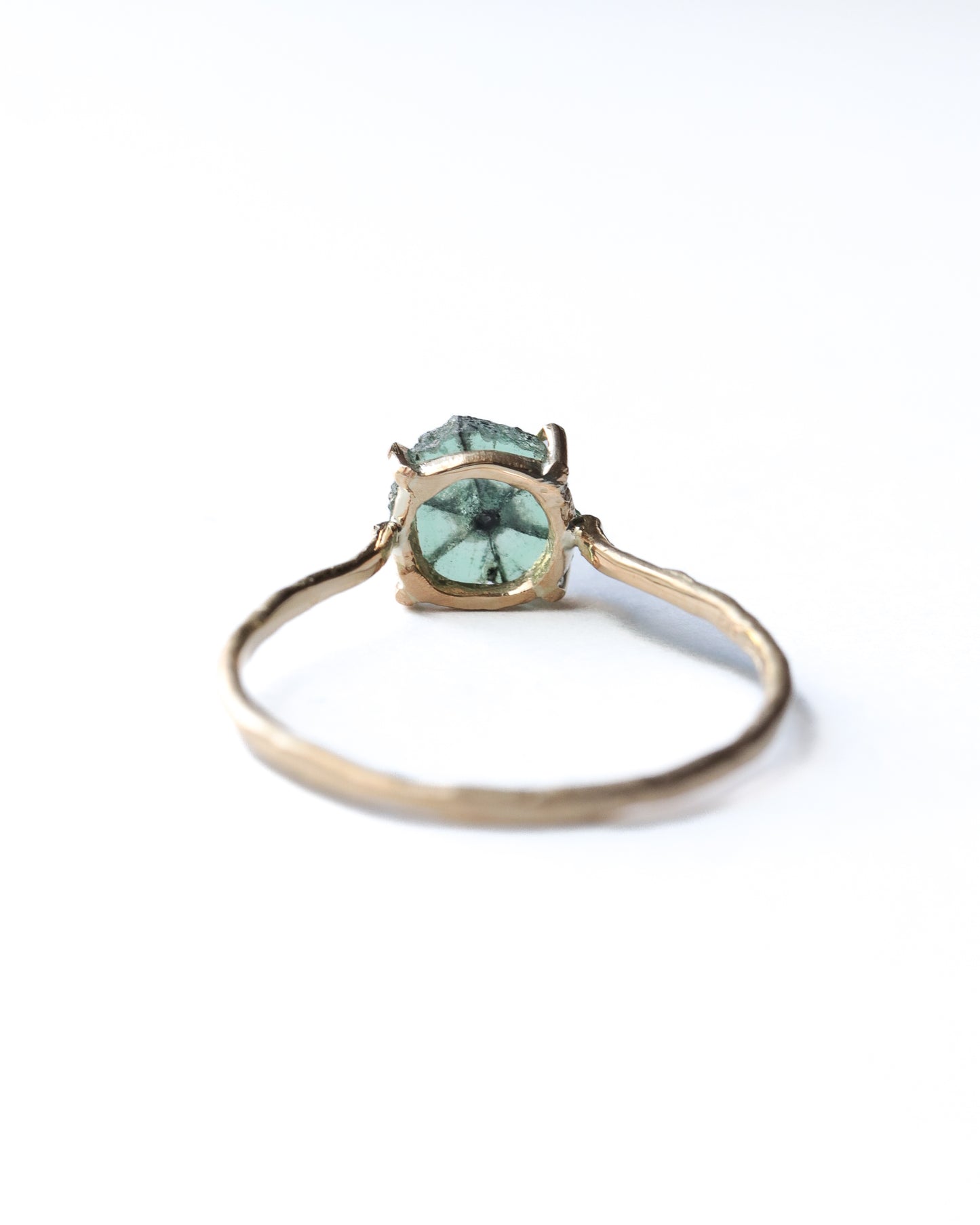 【1/18 sat.12:00〜 NEW IN】Prong Ring - Trapiche Emerald -