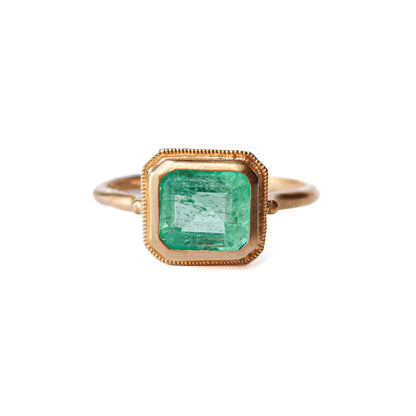 Column Ring - Emerald -