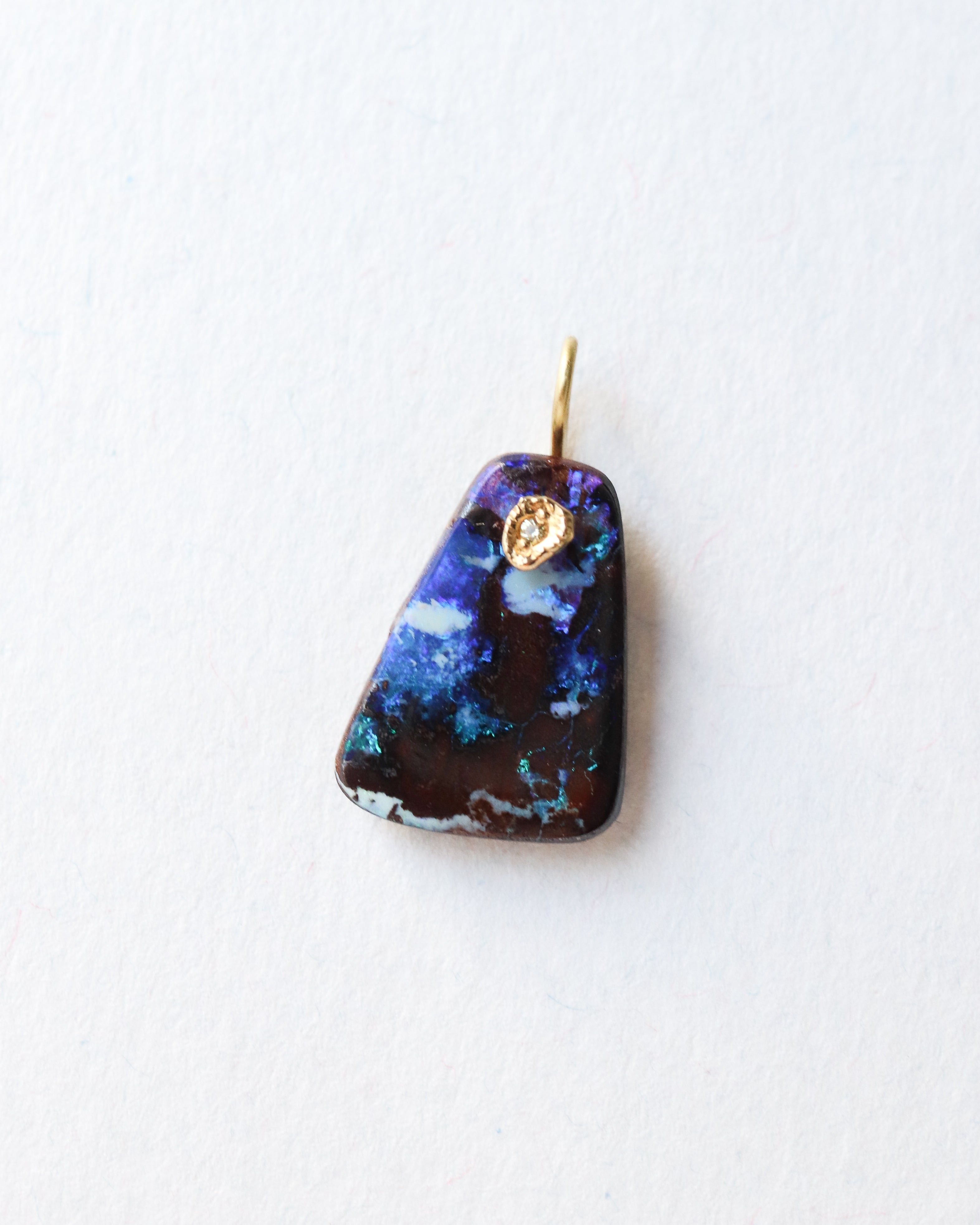 Flat Necklace - Boulder Opal -