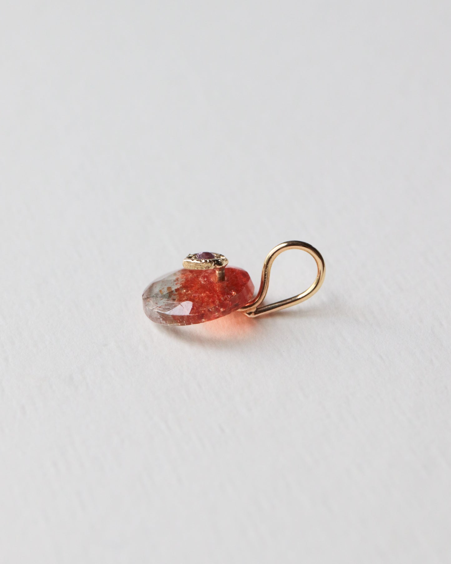 Flat Necklace - Sunstone -
