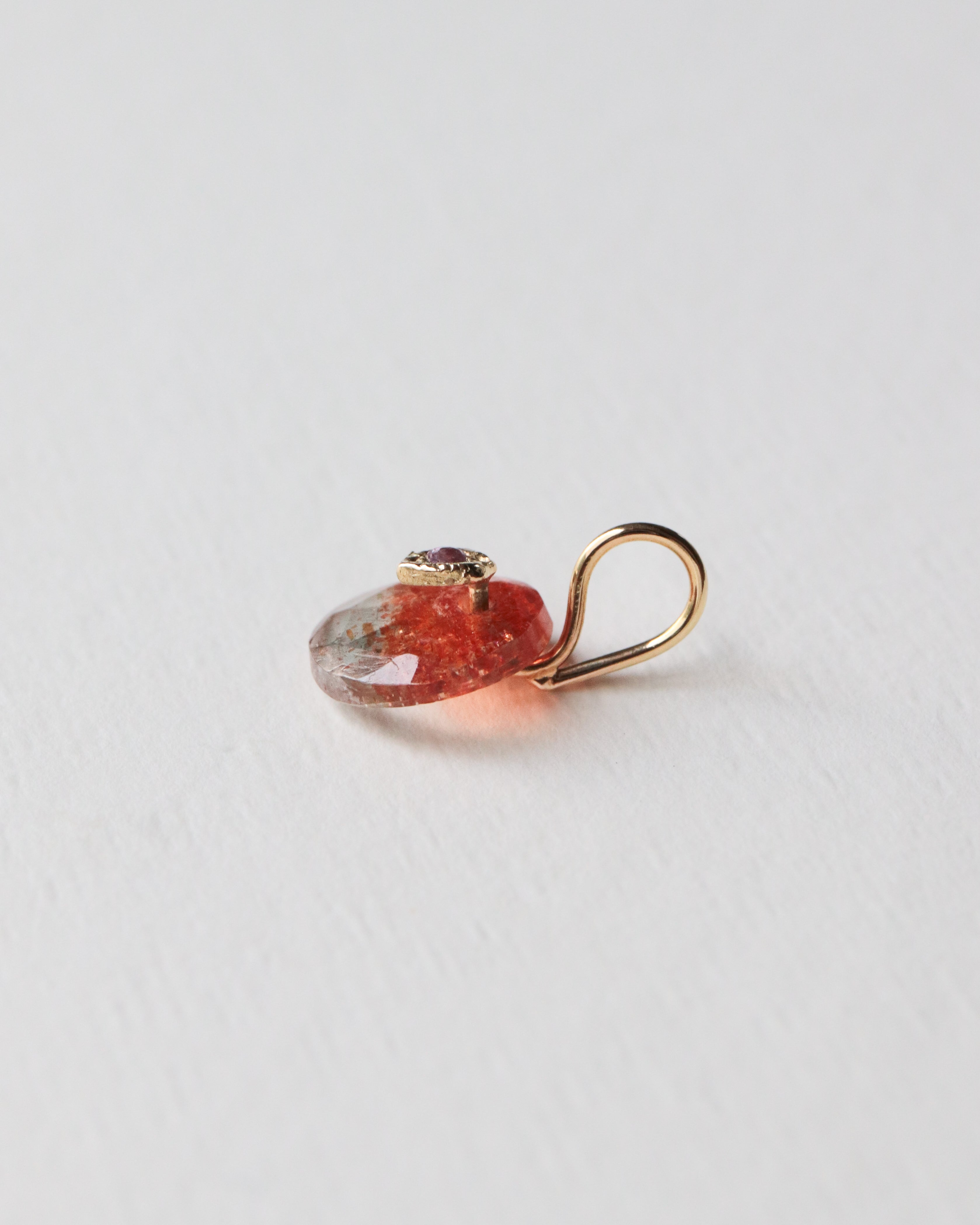 Flat Necklace - Sunstone -