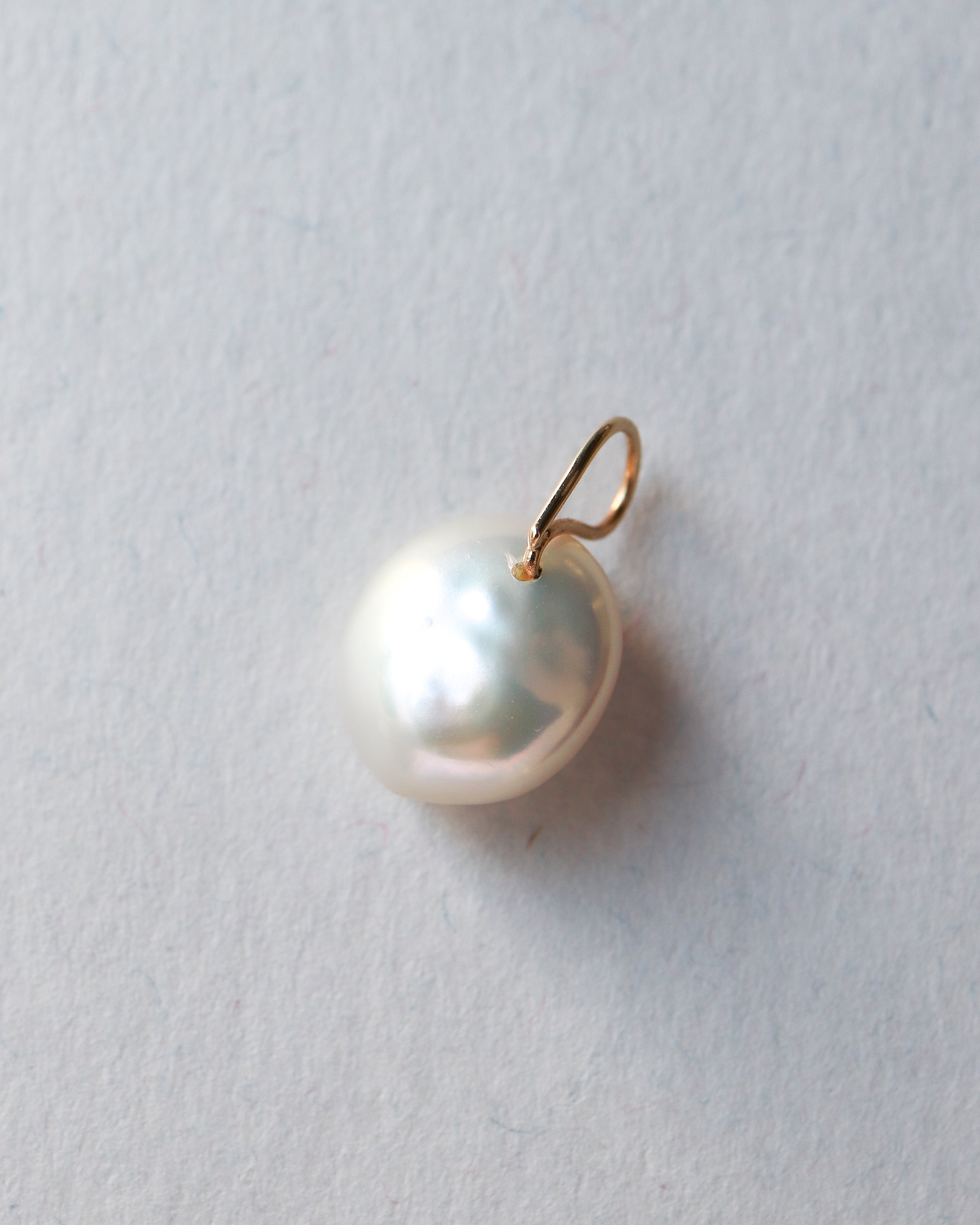 Flat Necklace - Pearl -