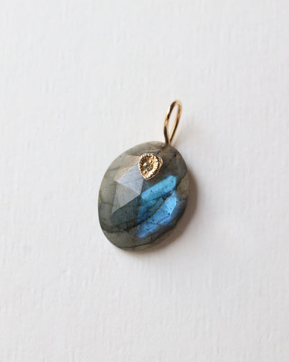 Flat Necklace - Labradorite -