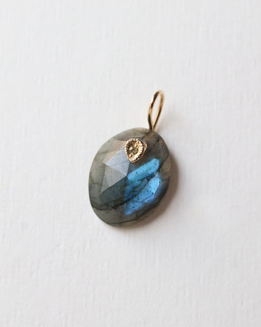 Flat Necklace - Labradorite -