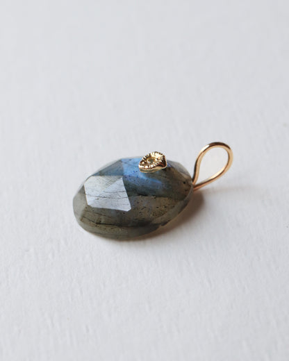 Flat Necklace - Labradorite -