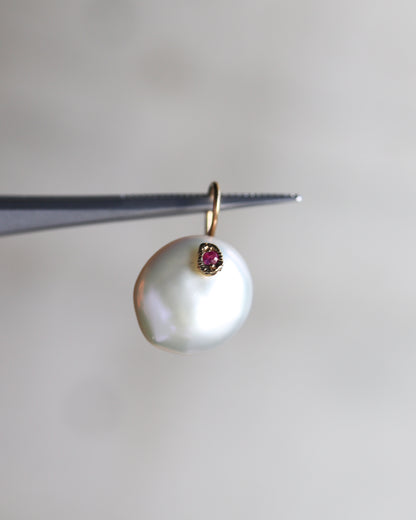 Flat Necklace - Keshi Pearl -