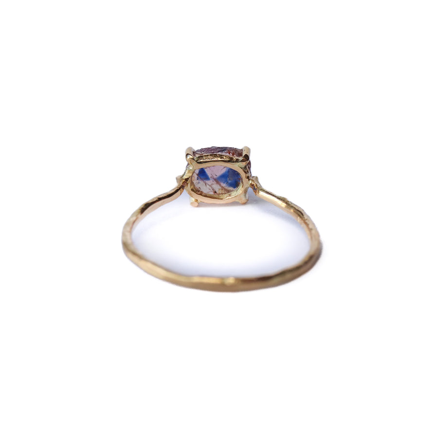 Flat Ring - Slice Sapphire -