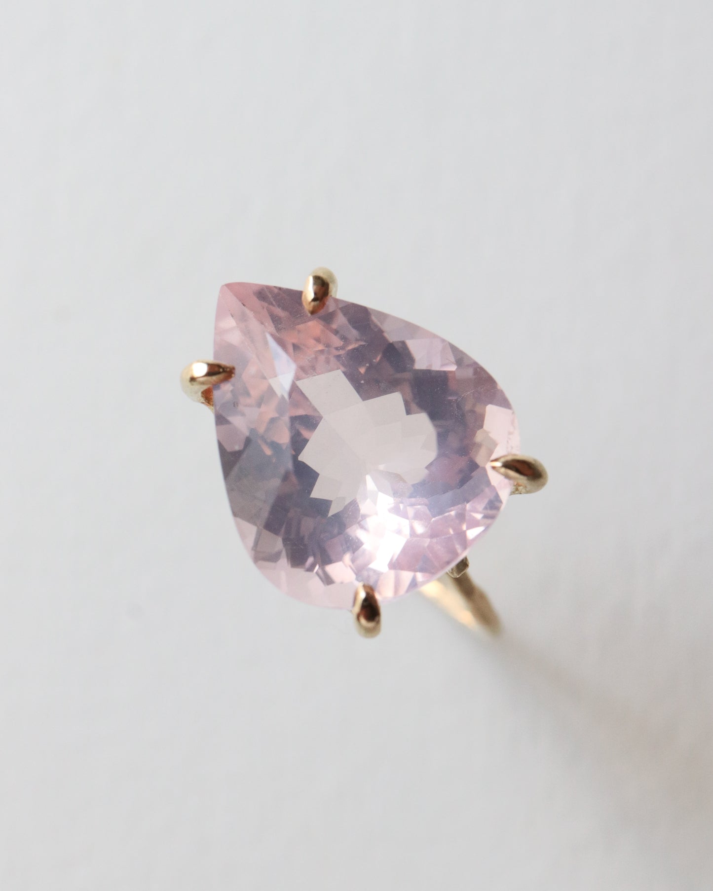 Flat Ring - Rose Quartz -
