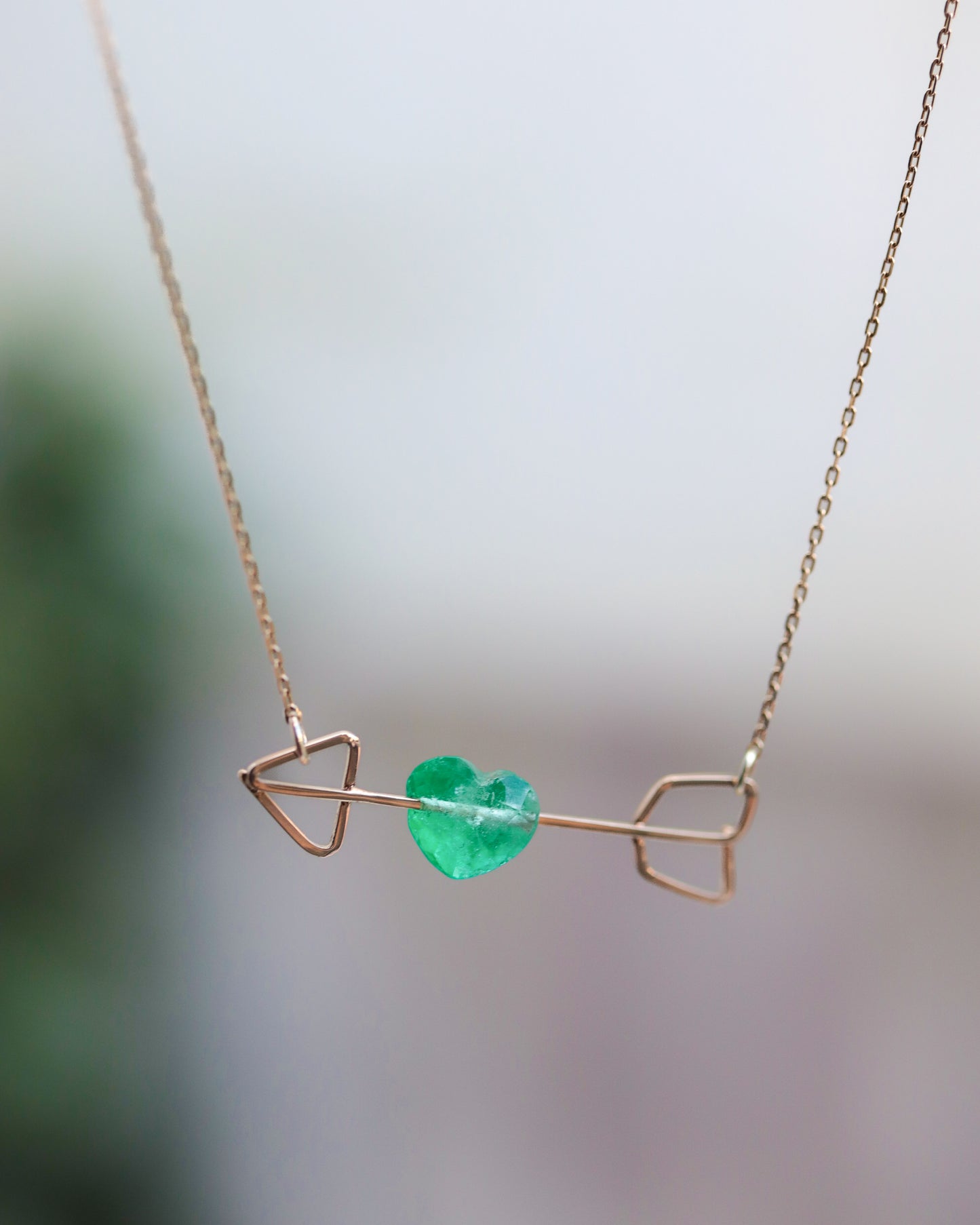 Zukyun Necklace - Emerald -