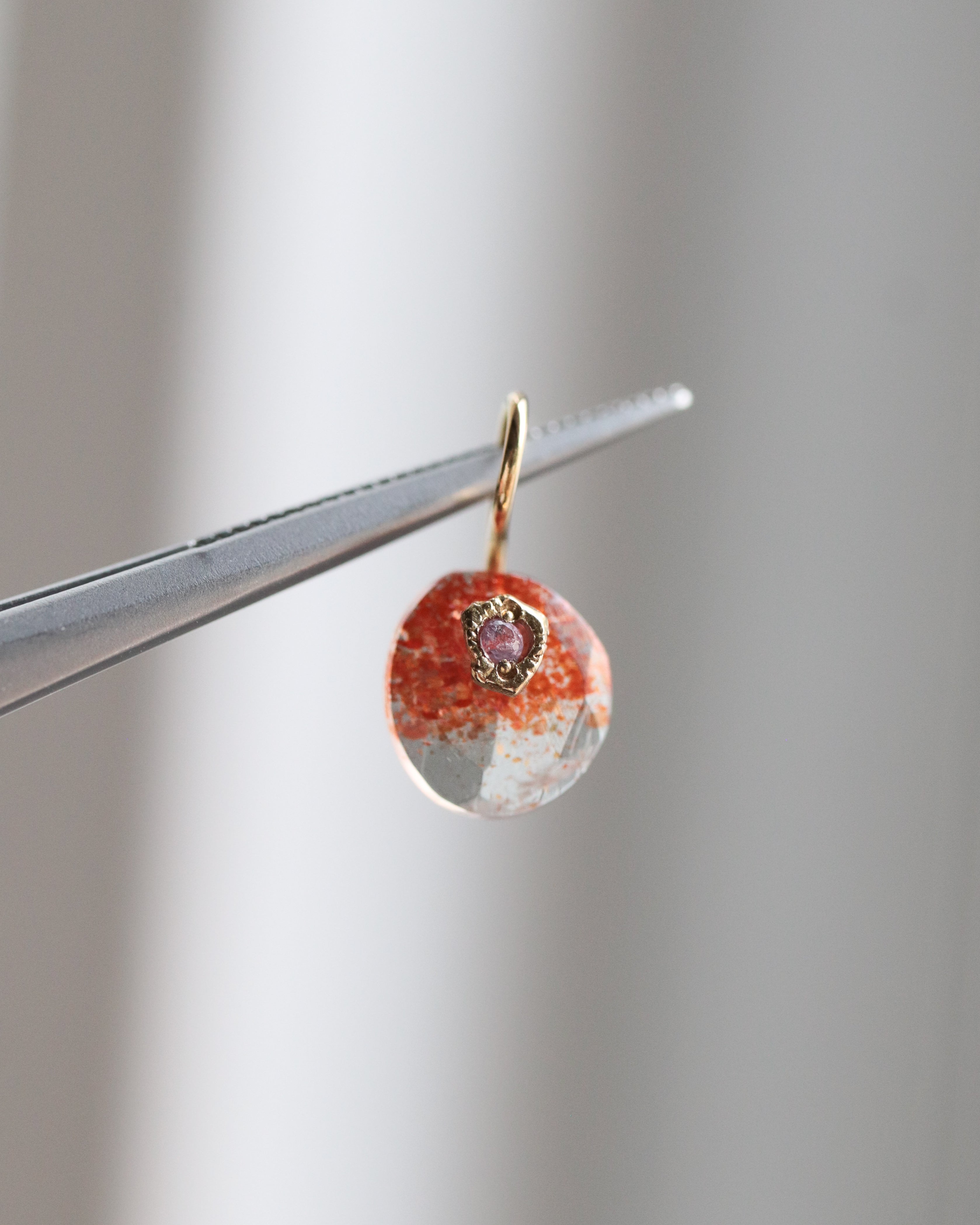 Flat Necklace - Sunstone -