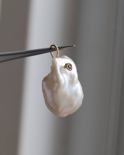 Flat Necklace - Keshi Pearl -