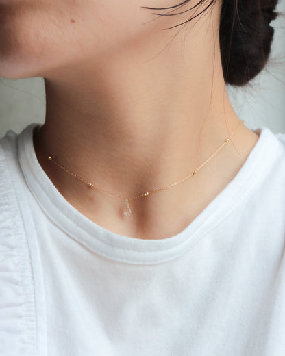 Hibiki Stone Necklace - Diamond -
