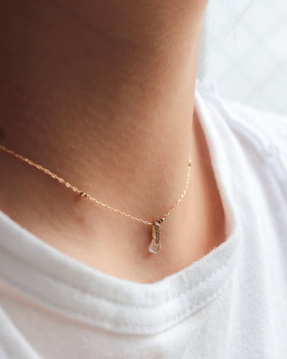 Hibiki Stone Necklace - Diamond -