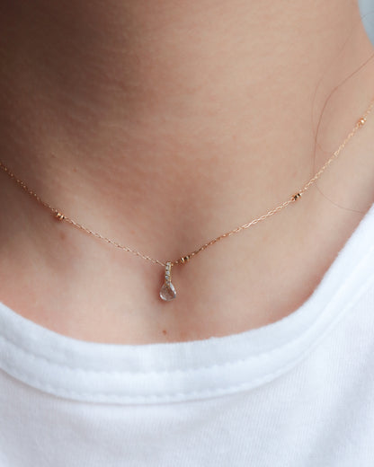 Hibiki Stone Necklace - Diamond -