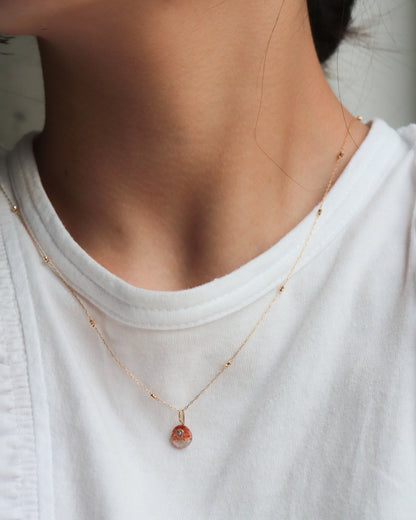 Flat Necklace - Sunstone -