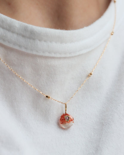 Flat Necklace - Sunstone -