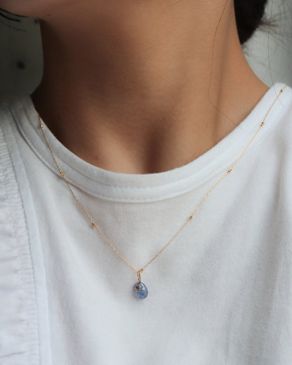Flat Necklace - Tanzanite -