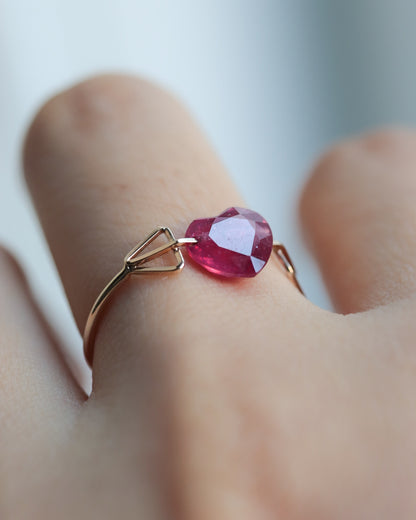 【1/18 sat.12:00〜 NEW IN】Zukyun Ring - Ruby -