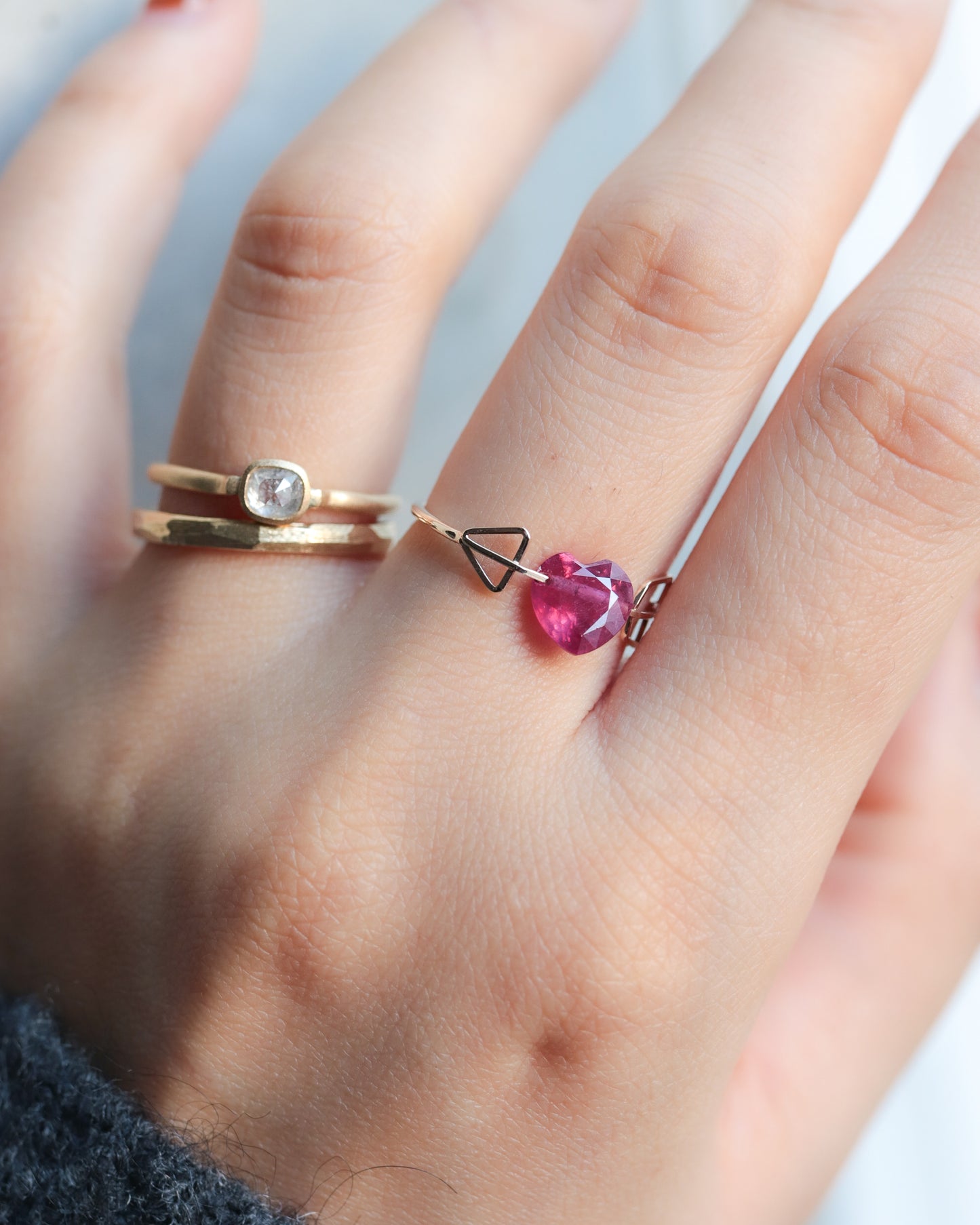 【1/18 sat.12:00〜 NEW IN】Zukyun Ring - Ruby -