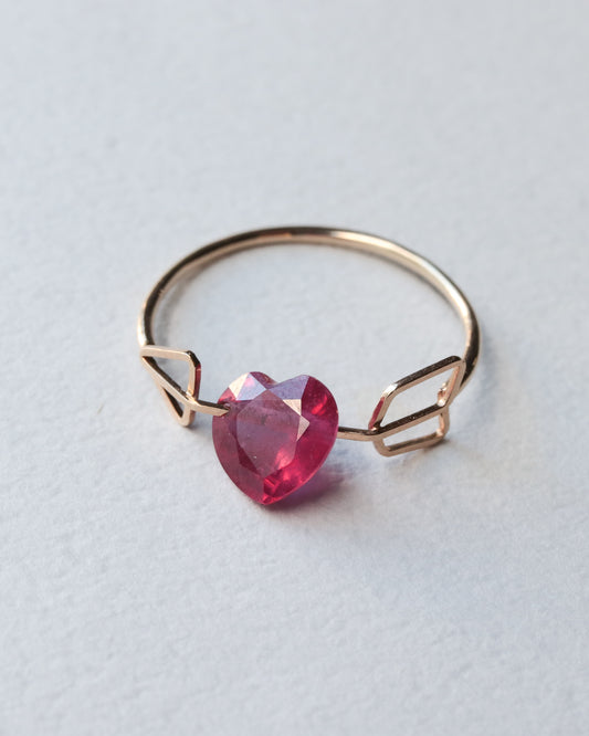 【1/18 sat.12:00〜 NEW IN】Zukyun Ring - Ruby -