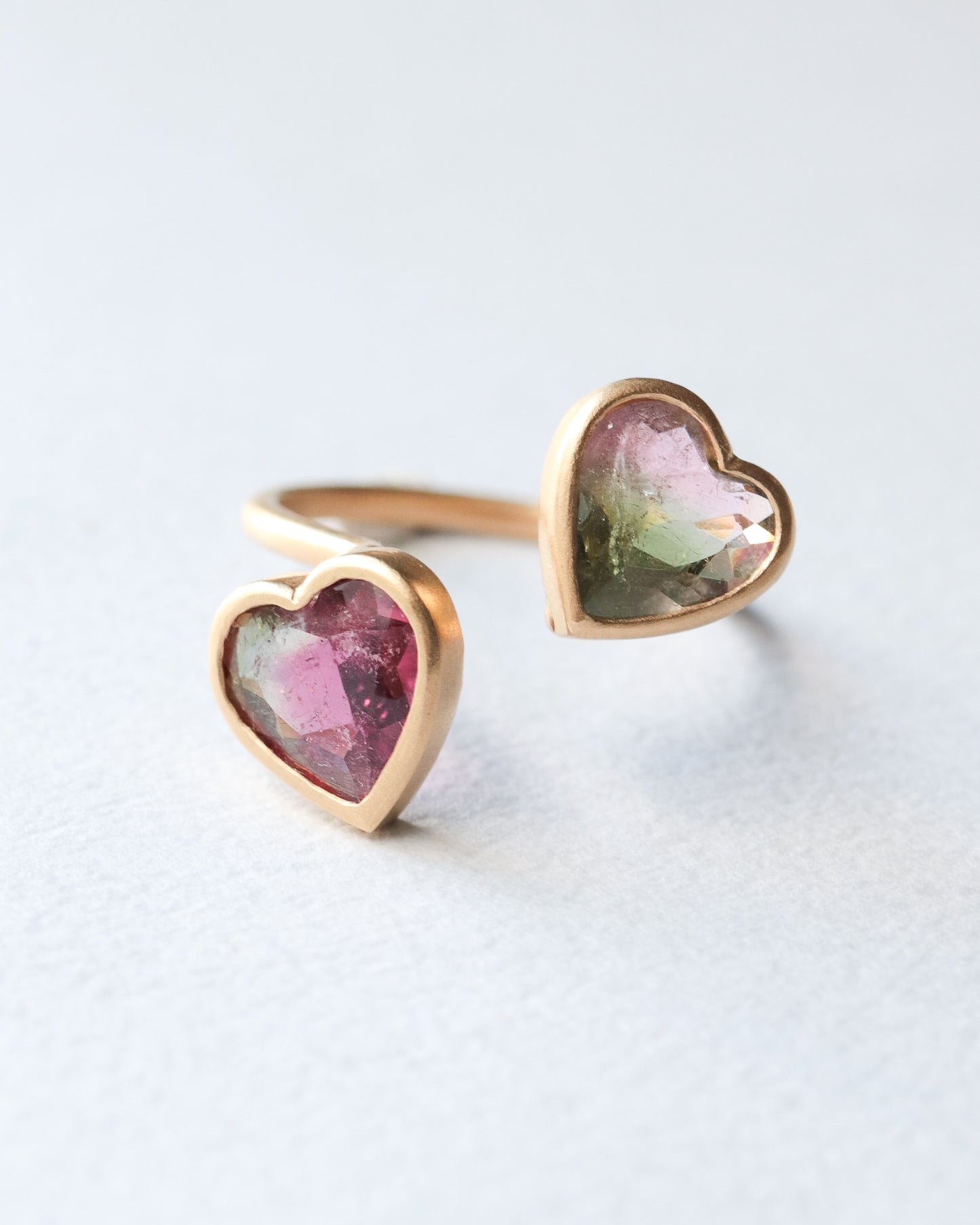 Collet Ring - Bicolor Tourmaline -