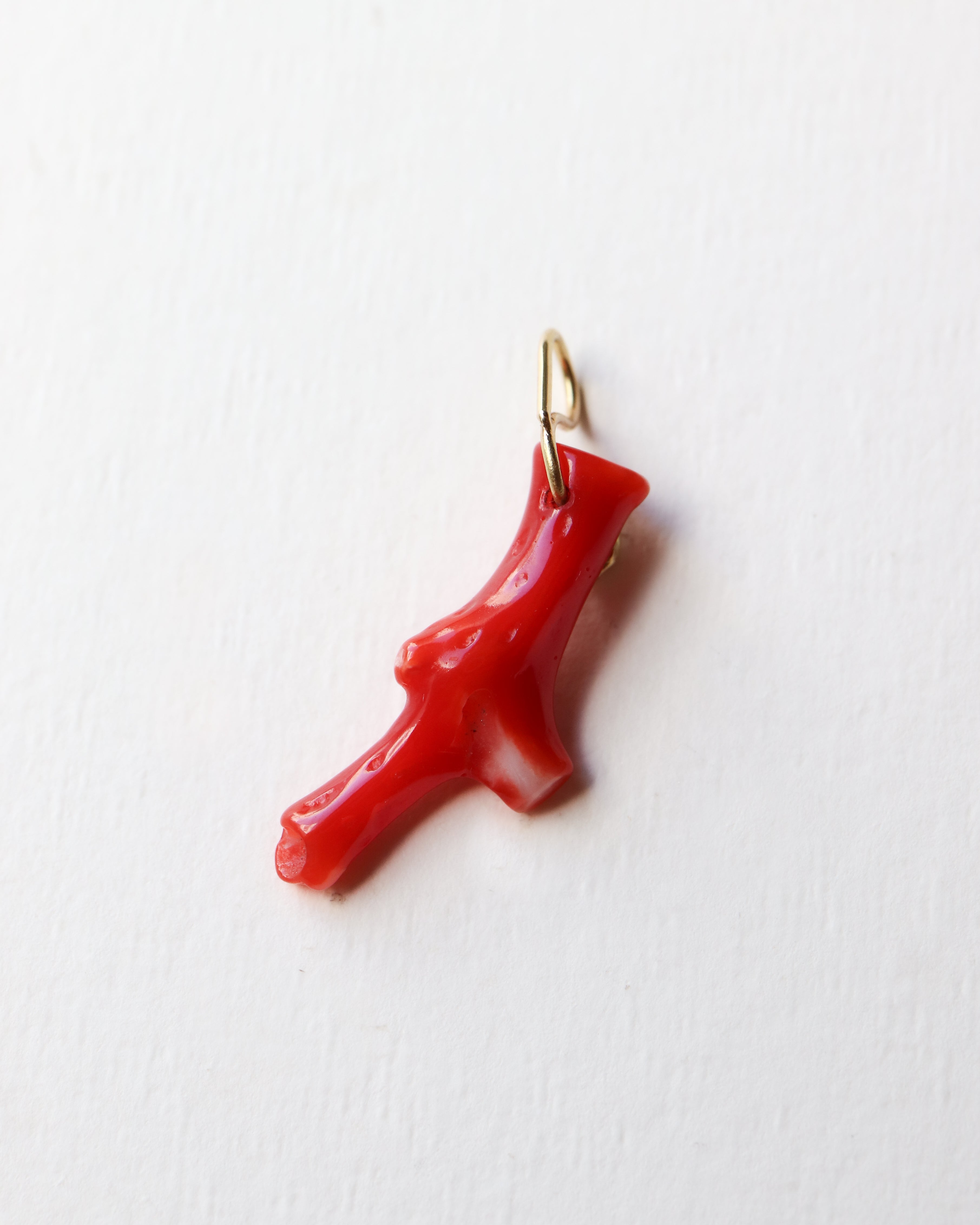 Flat Necklace - Coral -