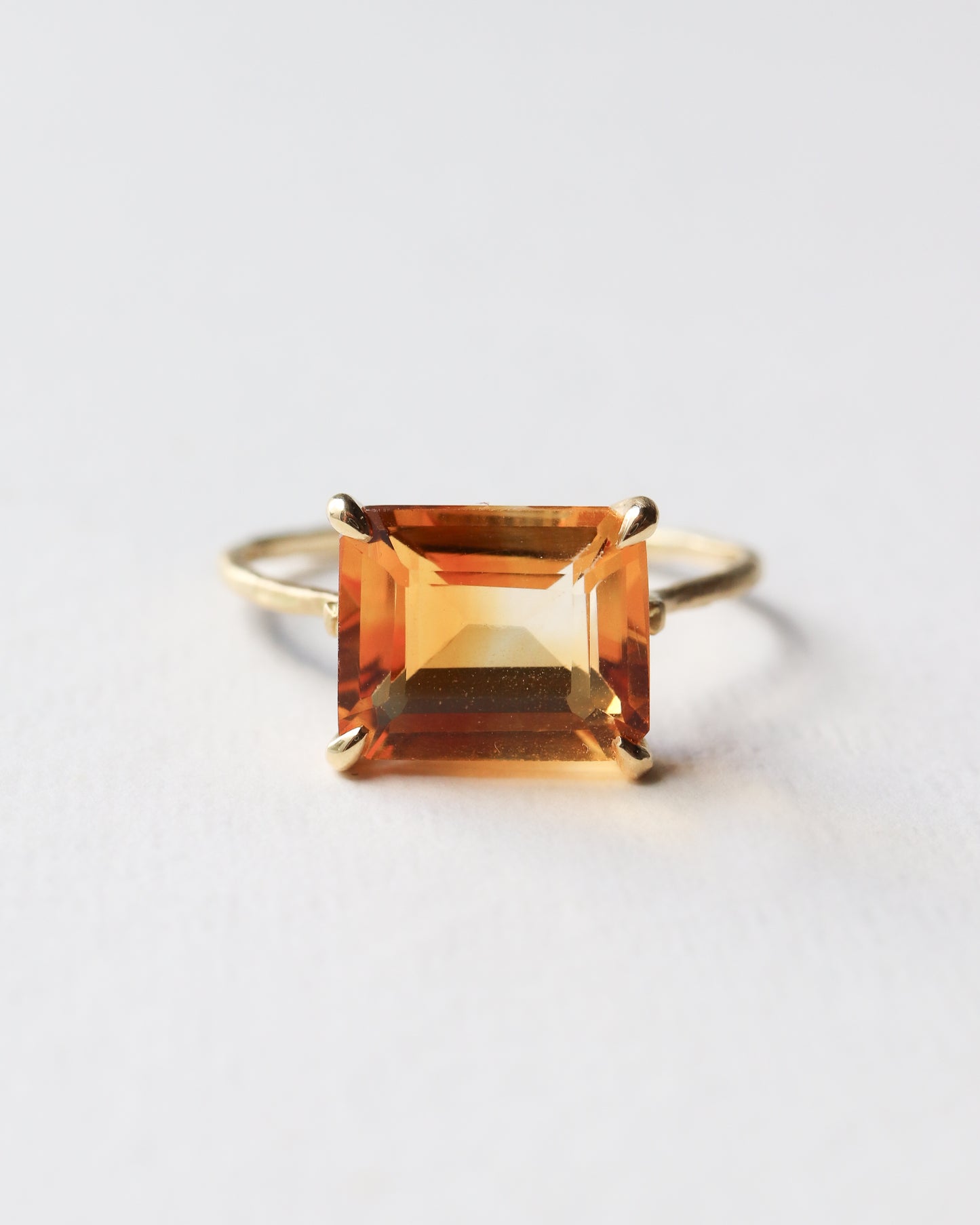 Prong Ring - Bicolor Citrine -