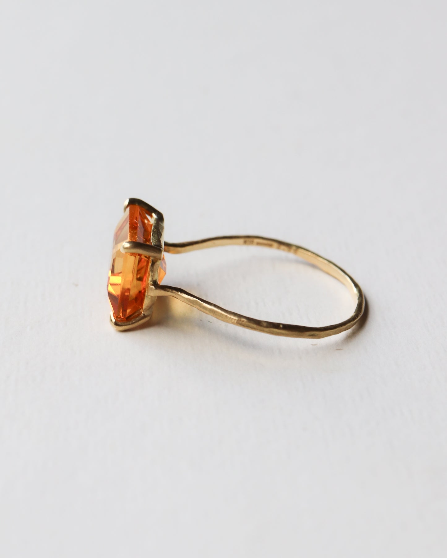 Prong Ring - Bicolor Citrine -
